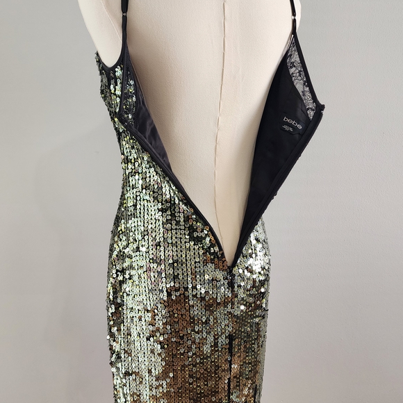 bebe Sequin Mini/ Midi Party Dress Size XS - Picture 9 of 9